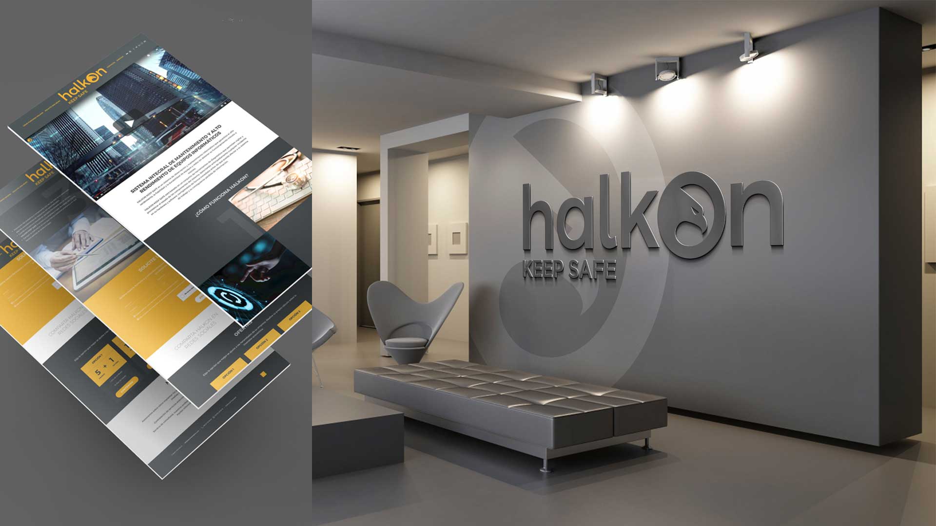 escuadra comunicacion branding Halkon
